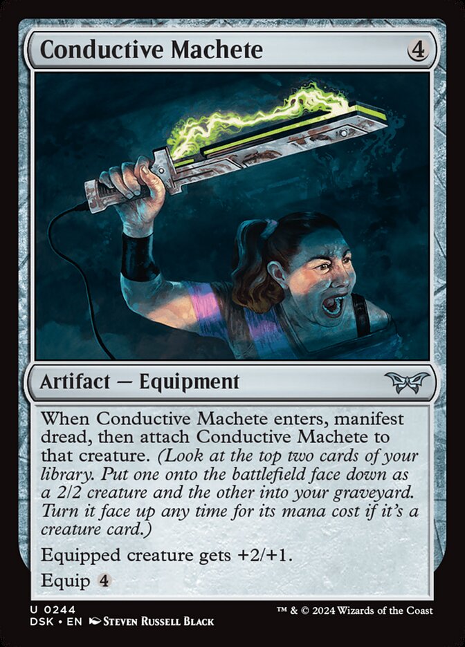 Conductive Machete - [Foil] Duskmourn: House of Horror (DSK)