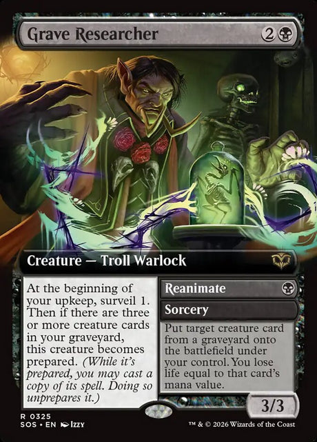 Grave Researcher // Reanimate (325) - Secrets of Strixhaven (SOS)