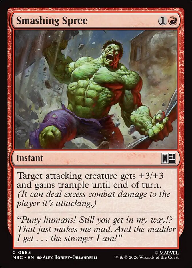 Smashing Spree (555) - Marvel Super Heroes Commander (MSC)