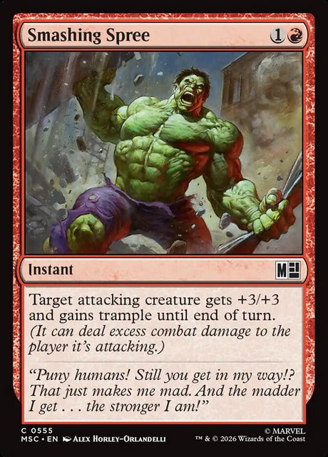 Smashing Spree (555) - Marvel Super Heroes Commander (MSC)