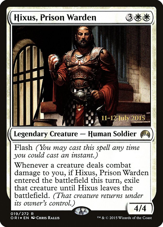 Hixus, Prison Warden (19s) - Magic Origins Promos (PORI)