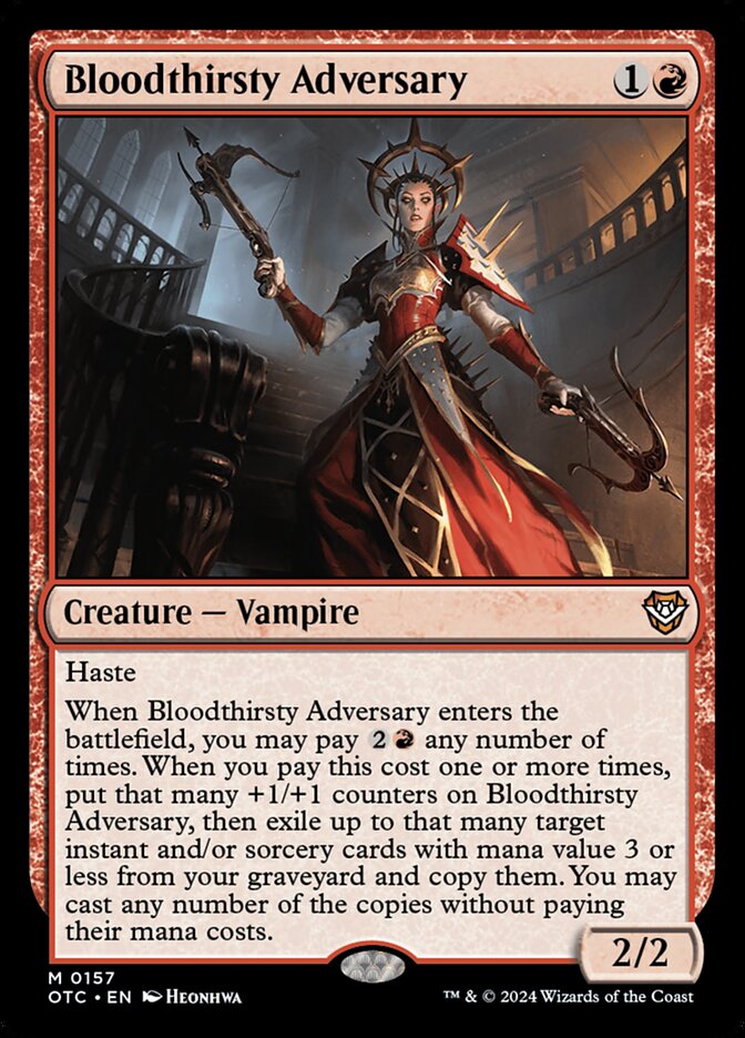 Bloodthirsty Adversary (157) - Outlaws of Thunder Junction Commander (OTC)