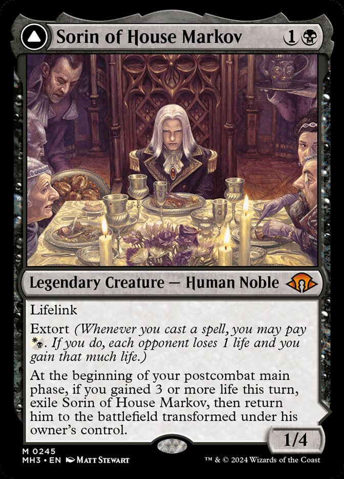 Sorin of House Markov // Sorin, Ravenous Neonate (245) - Modern Horizons 3 (MH3)