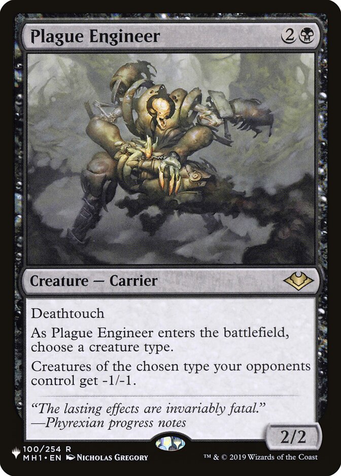 Plague Engineer (MH1-100) - The List (PLST)