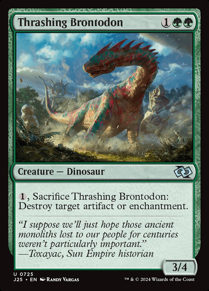 Thrashing Brontodon (725) - Foundations Jumpstart (J25)