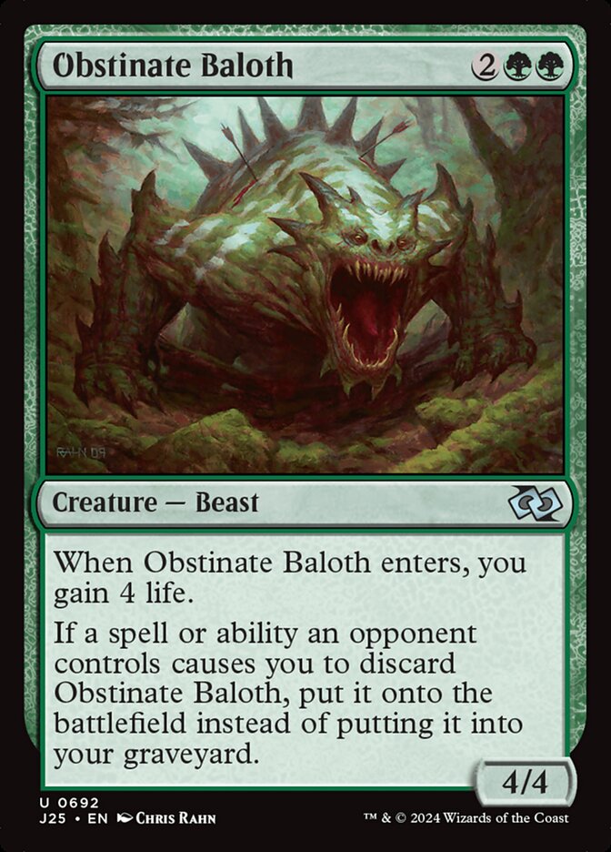 Obstinate Baloth (692) - Foundations Jumpstart (J25)