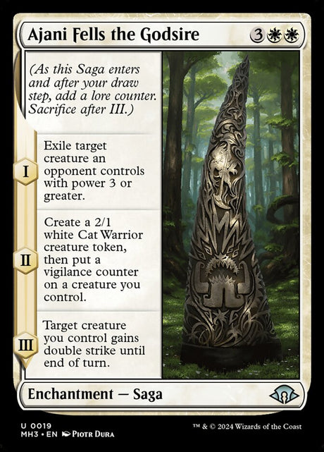 Ajani Fells the Godsire (19) - Modern Horizons 3 (MH3)