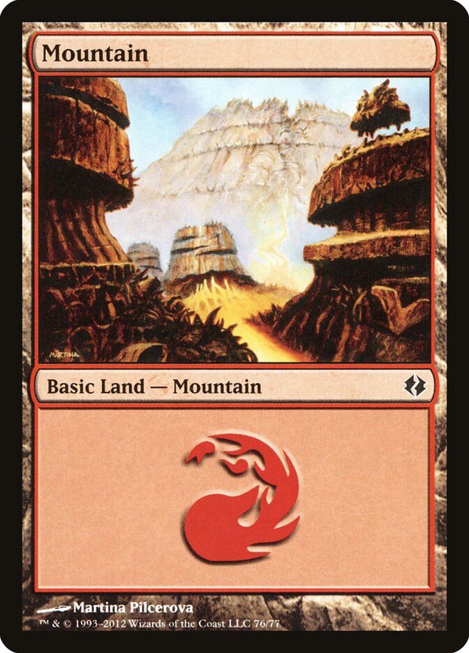 Mountain (76) - Duel Decks: Venser vs. Koth (DDI)