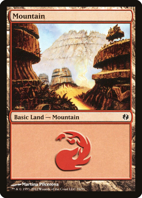 Mountain (76) - Duel Decks: Venser vs. Koth (DDI)