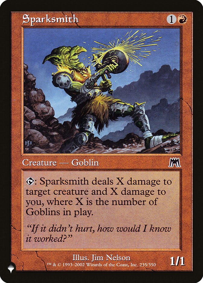 Sparksmith (ONS-235) - The List (PLST)