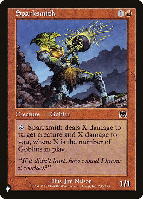 Sparksmith (ONS-235) - The List (PLST)