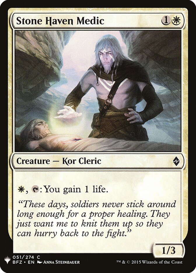 Stone Haven Medic (BFZ-51) - The List (PLST)