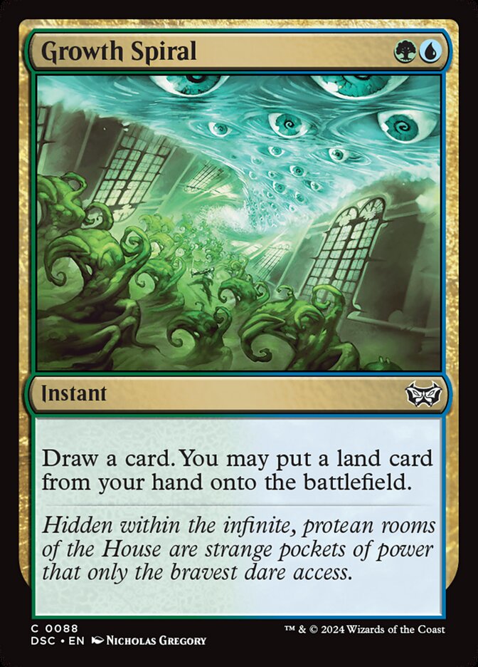 Growth Spiral (88) - Duskmourn: House of Horror Commander (DSC)