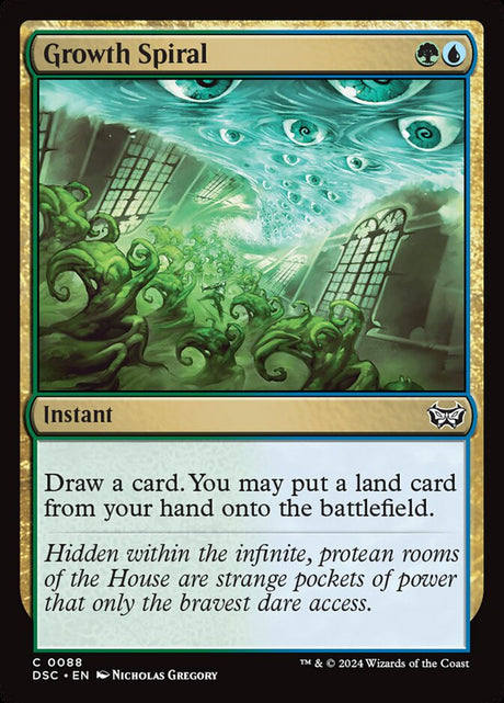 Growth Spiral (88) - Duskmourn: House of Horror Commander (DSC)