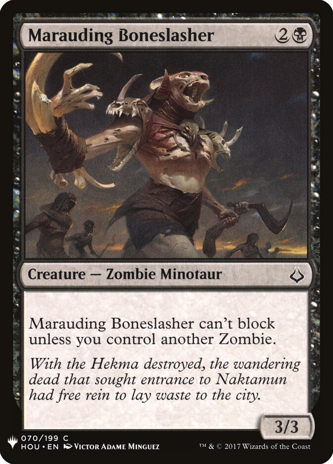 Marauding Boneslasher (HOU-70) - The List (PLST)