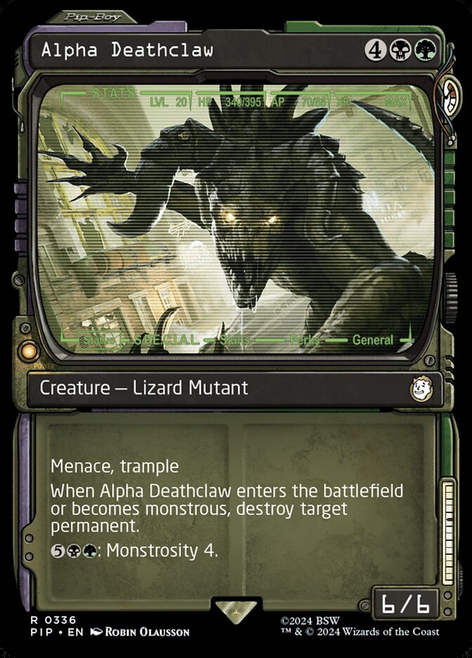 Alpha Deathclaw - [Foil, Showcase] Fallout (PIP)