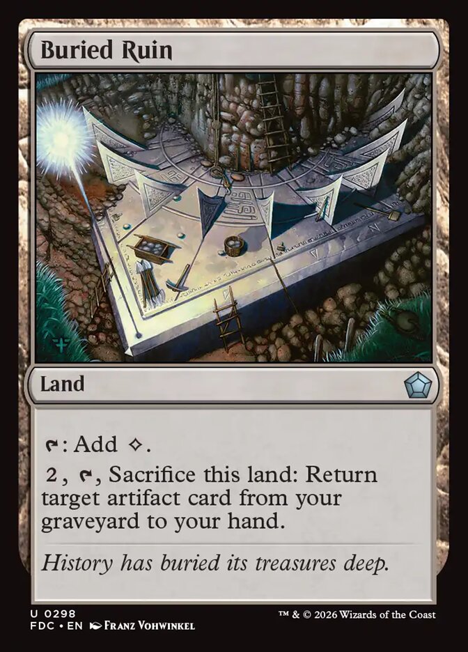 Buried Ruin (298) - Foundations Commander (FDC)