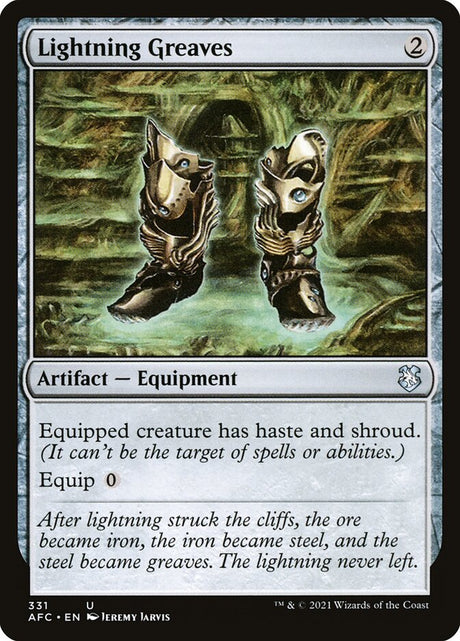 Lightning Greaves (331) - Forgotten Realms Commander (AFC)