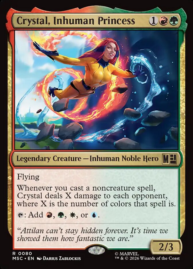Crystal, Inhuman Princess (80) - Marvel Super Heroes Commander (MSC)