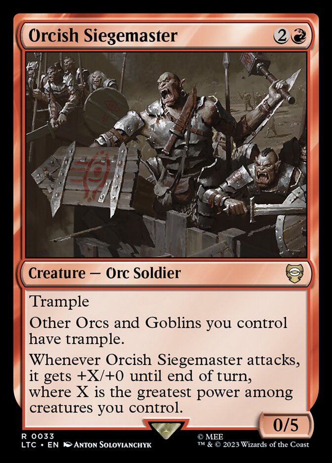 Orcish Siegemaster (33) - Tales of Middle-earth Commander (LTC)
