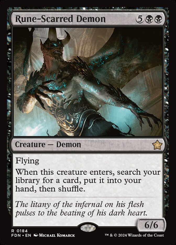 Rune-Scarred Demon (184) - Foundations (FDN)