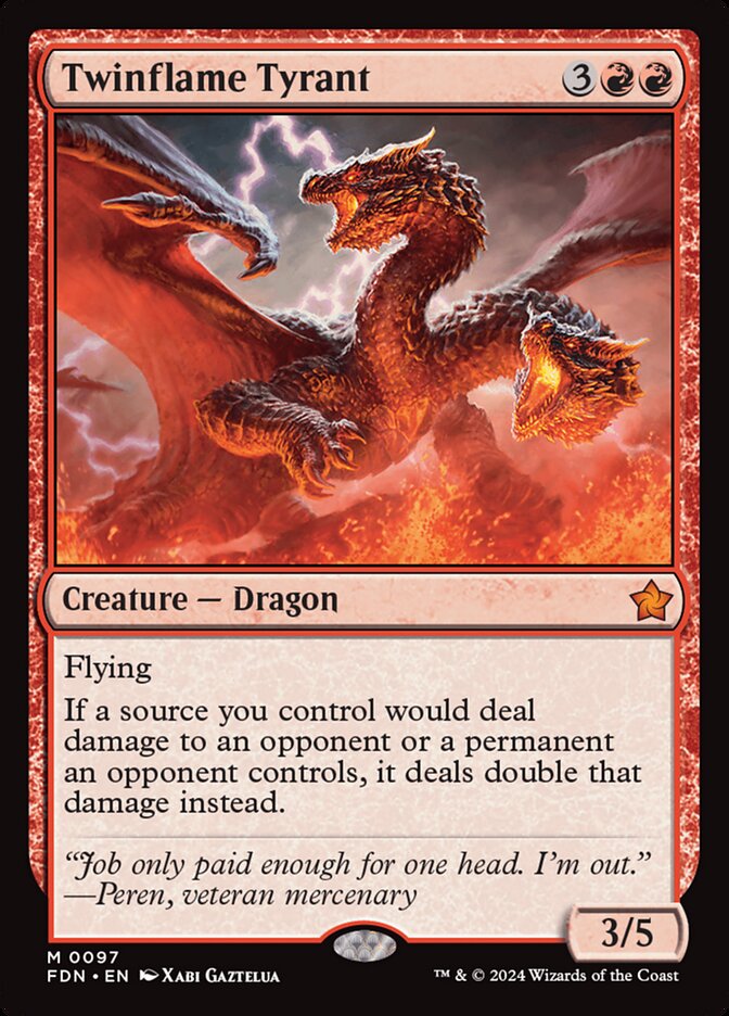 Twinflame Tyrant - [Foil] Foundations (FDN)