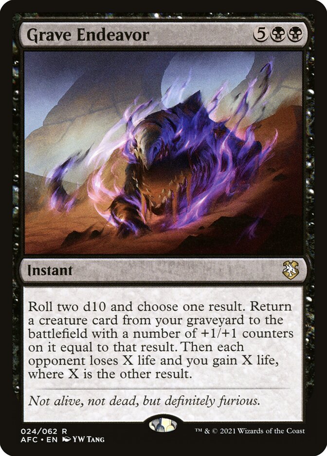 Grave Endeavor (24) - Forgotten Realms Commander (AFC)