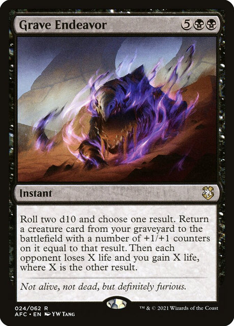 Grave Endeavor (24) - Forgotten Realms Commander (AFC)