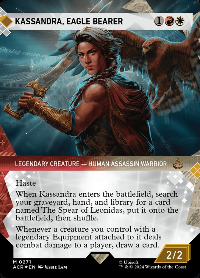 Kassandra, Eagle Bearer - [Textured Foil, Showcase] Assassin's Creed (ACR)