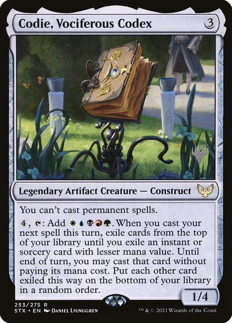 Codie, Vociferous Codex (253p) - Strixhaven: School of Mages Promos (PSTX)