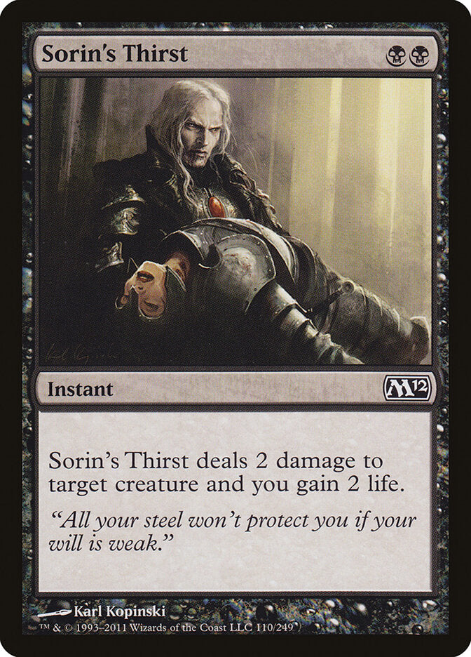 Sorin's Thirst (110) - Magic 2012 (M12)