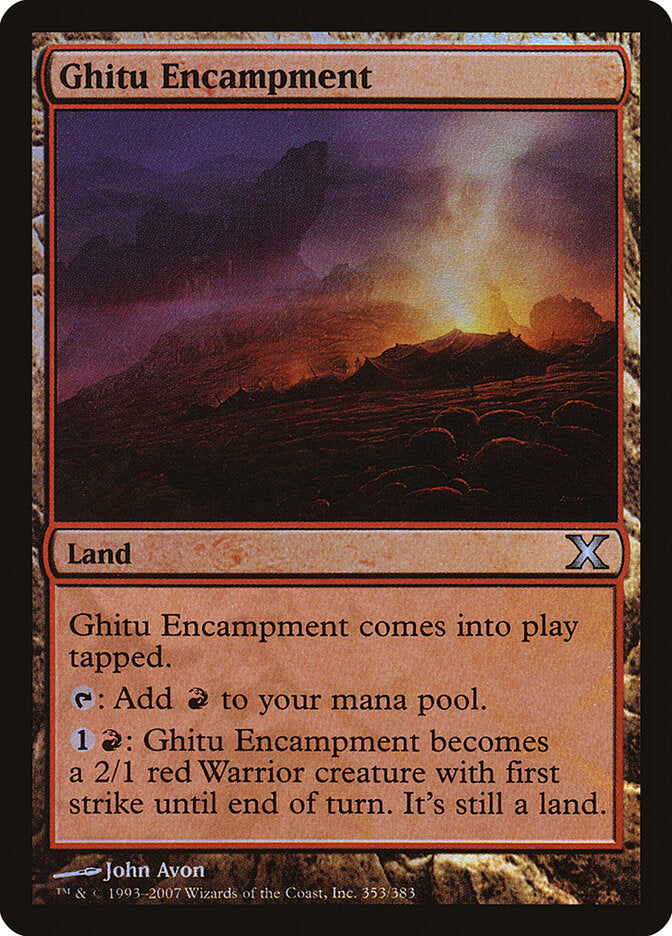 Ghitu Encampment (353) - Tenth Edition (10E)