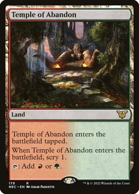 Temple of Abandon (179) - Neon Dynasty Commander (NEC)