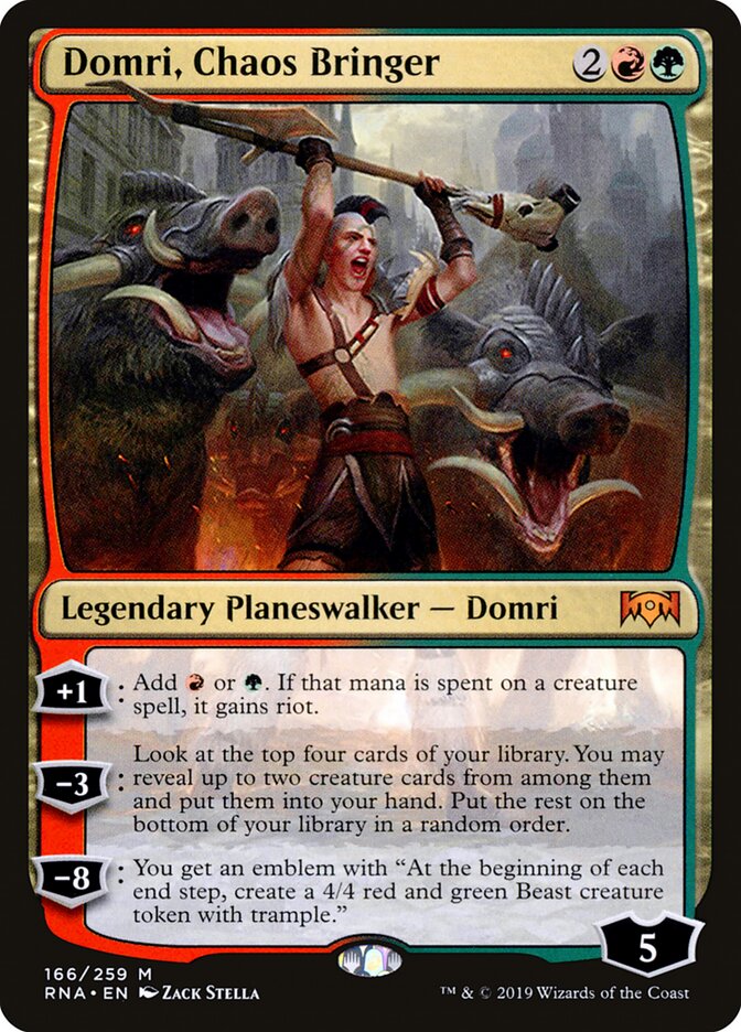 Domri, Chaos Bringer (166) - Ravnica Allegiance (RNA)