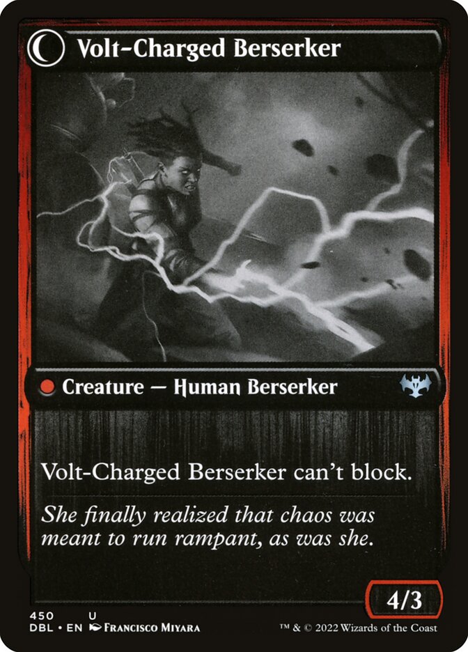 Voltaic Visionary // Volt-Charged Berserker (450) - Innistrad: Double Feature (DBL)