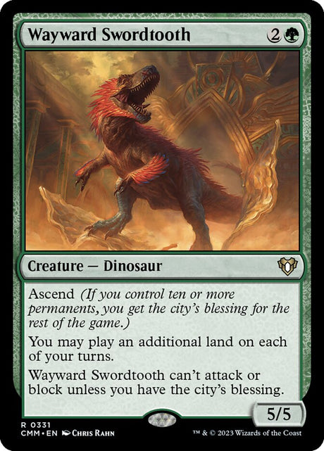 Wayward Swordtooth (331) - Commander Masters (CMM)