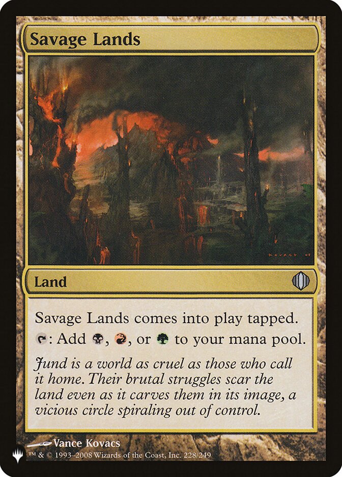 Savage Lands (ALA-228) - The List (PLST)
