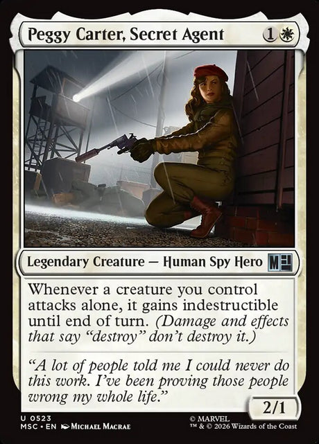 Peggy Carter, Secret Agent (523) - Marvel Super Heroes Commander (MSC)