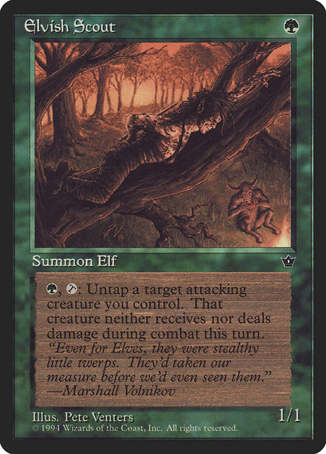 Elvish Scout (68b) - Fallen Empires (FEM)