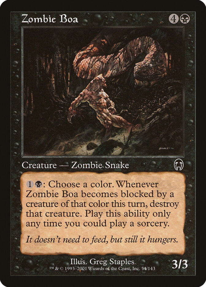 Zombie Boa (54) - Apocalypse (APC)