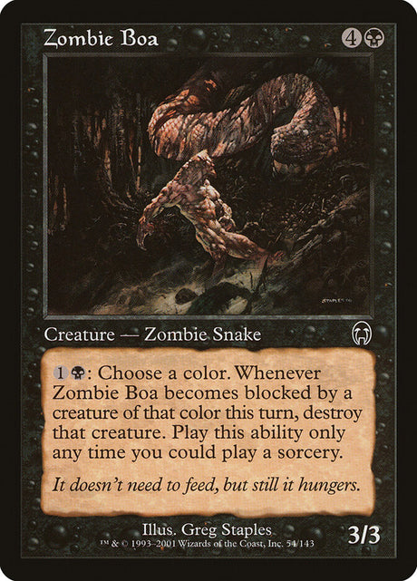 Zombie Boa (54) - Apocalypse (APC)