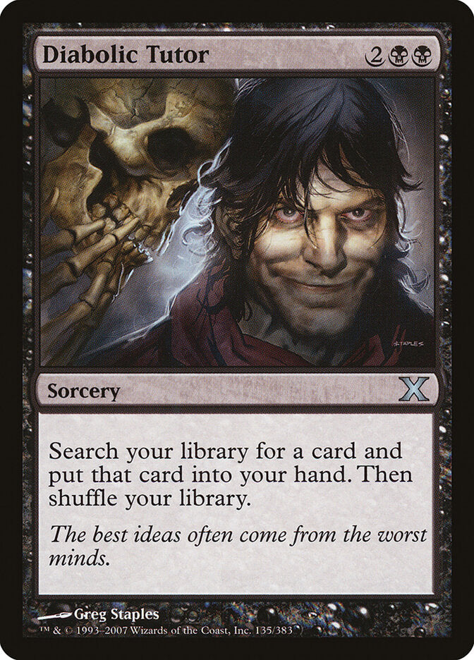 Diabolic Tutor (135) - Tenth Edition (10E)