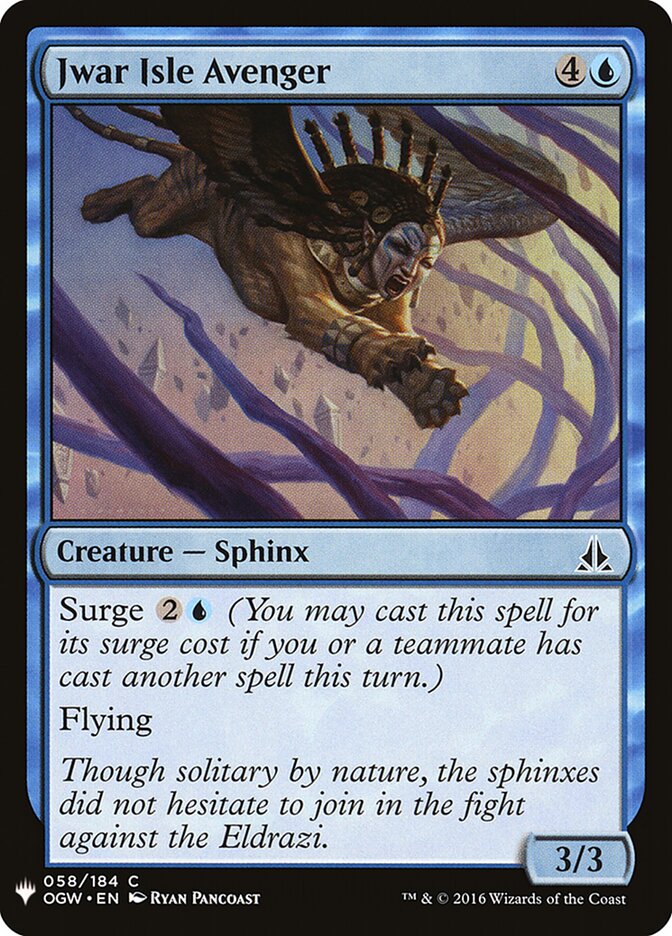 Jwar Isle Avenger (OGW-58) - The List (PLST)