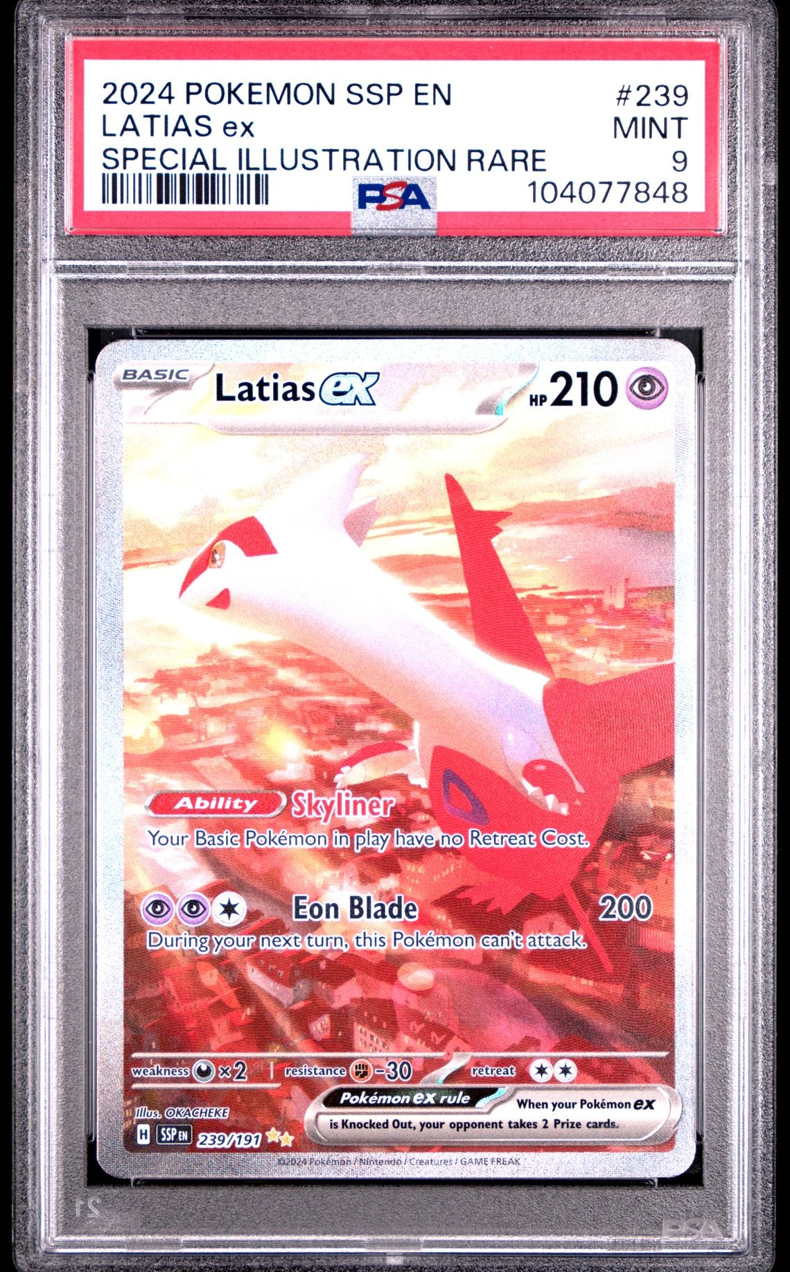 Latias Ex Special Illustration Rare #239 - [Graded PSA 9] Surging Sparks