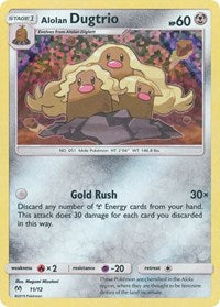 Alolan Dugtrio (11) - McDonald's Promos 2019 (M19)