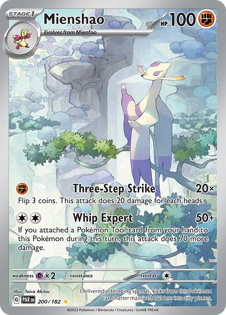 Mienshao (200/182) - [Illustration Rare] Paradox Rift (PAR)