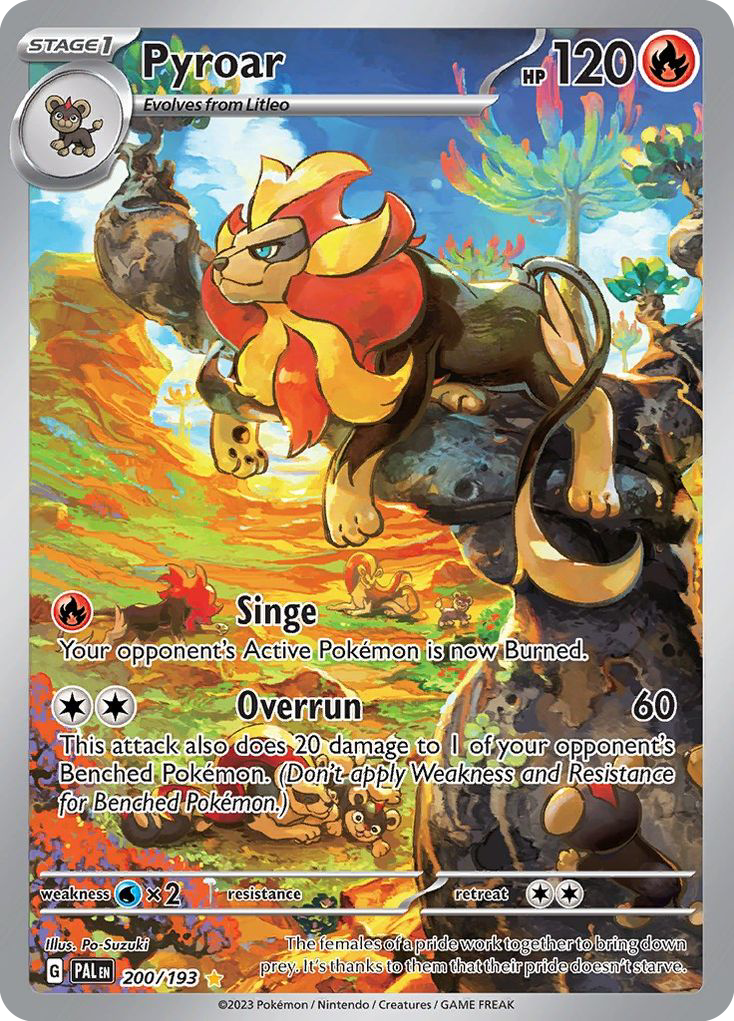 Pyroar (200/193) - [Illustration Rare] Paldea Evolved (PAL)