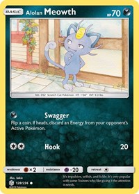 Alolan Meowth (128) - SM - Cosmic Eclipse (SM12)