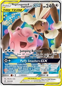 Mega Lopunny & Jigglypuff GX (165) - SM - Cosmic Eclipse (SM12)