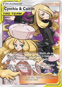 Cynthia & Caitlin (Full Art) (228) - SM - Cosmic Eclipse (SM12)